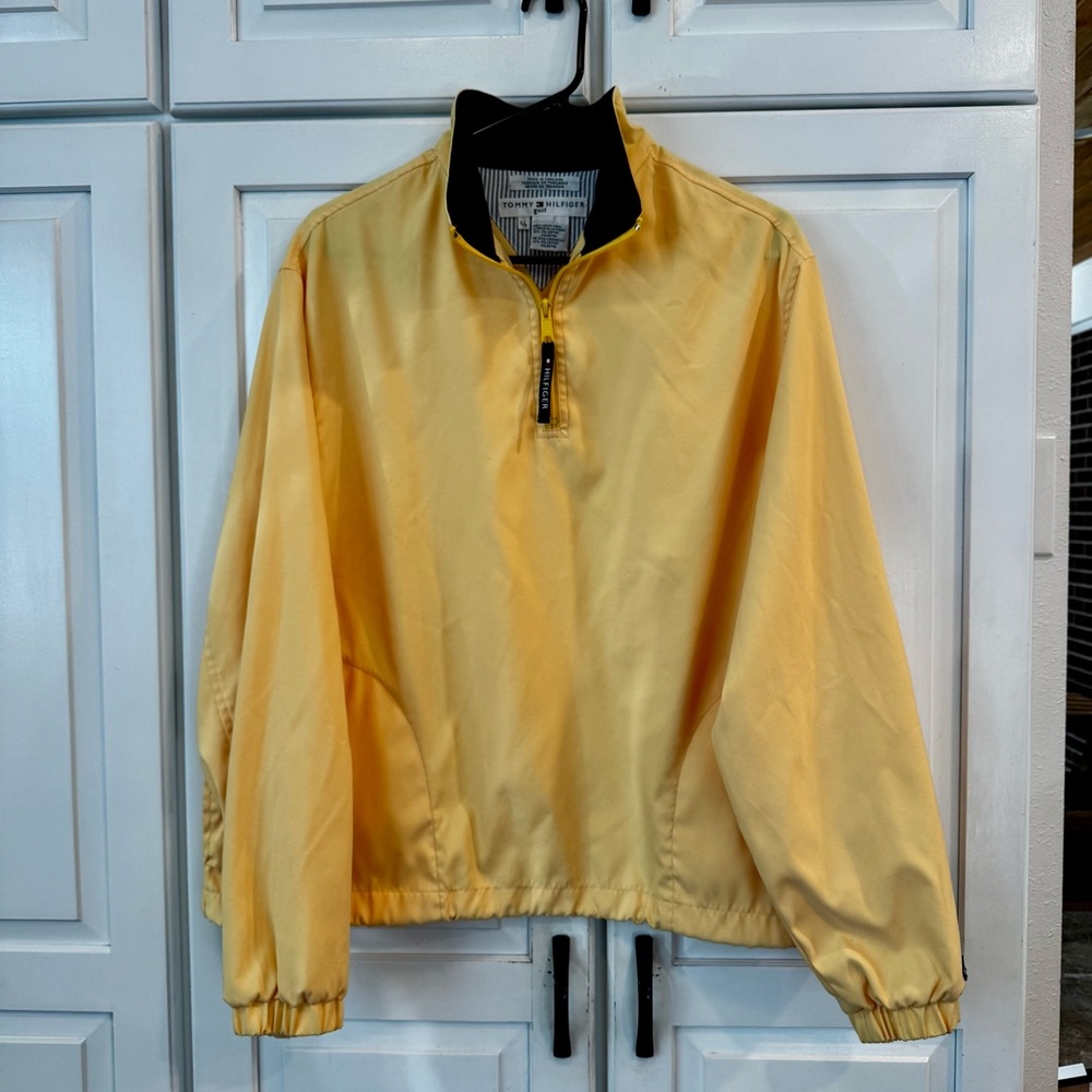 Tommy Hilfiger Golf Yellow Half-Zip Jacket-‎ Large